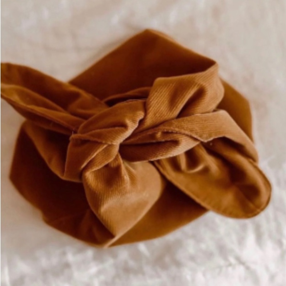 Chic Tan Cosmetic Bag with Soft Fabric Finish
